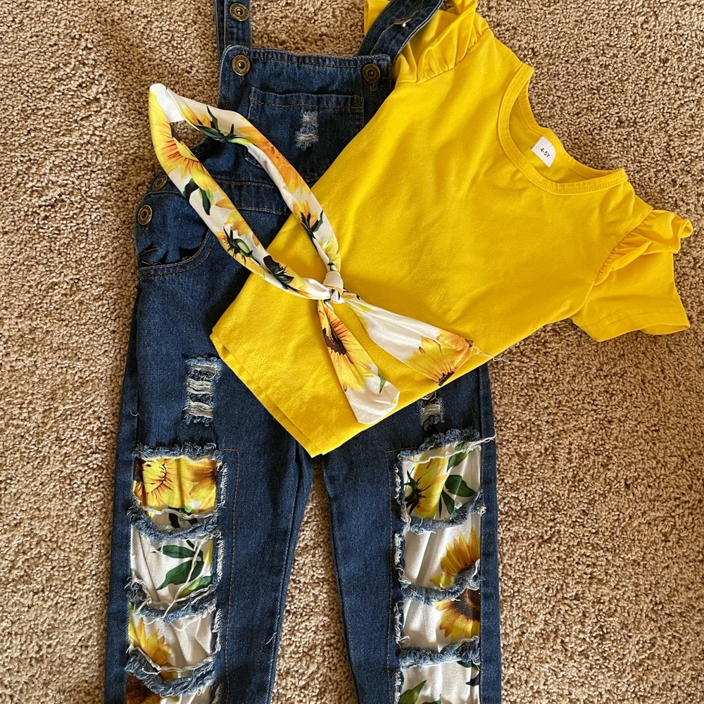 Girls 4T coordinating outfit- 3piece